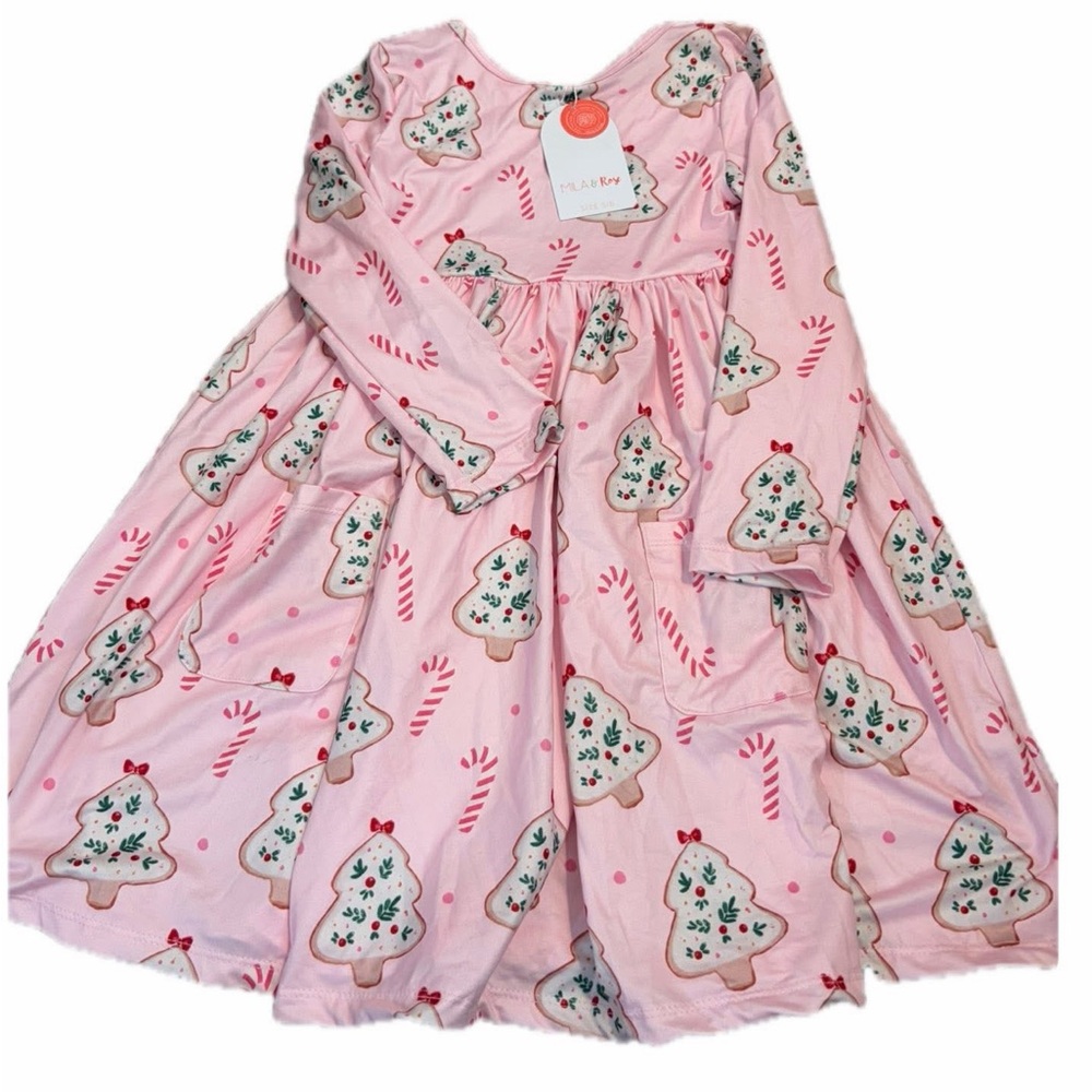 Mila & rose 5-6 Christmas tree treat dress new girls